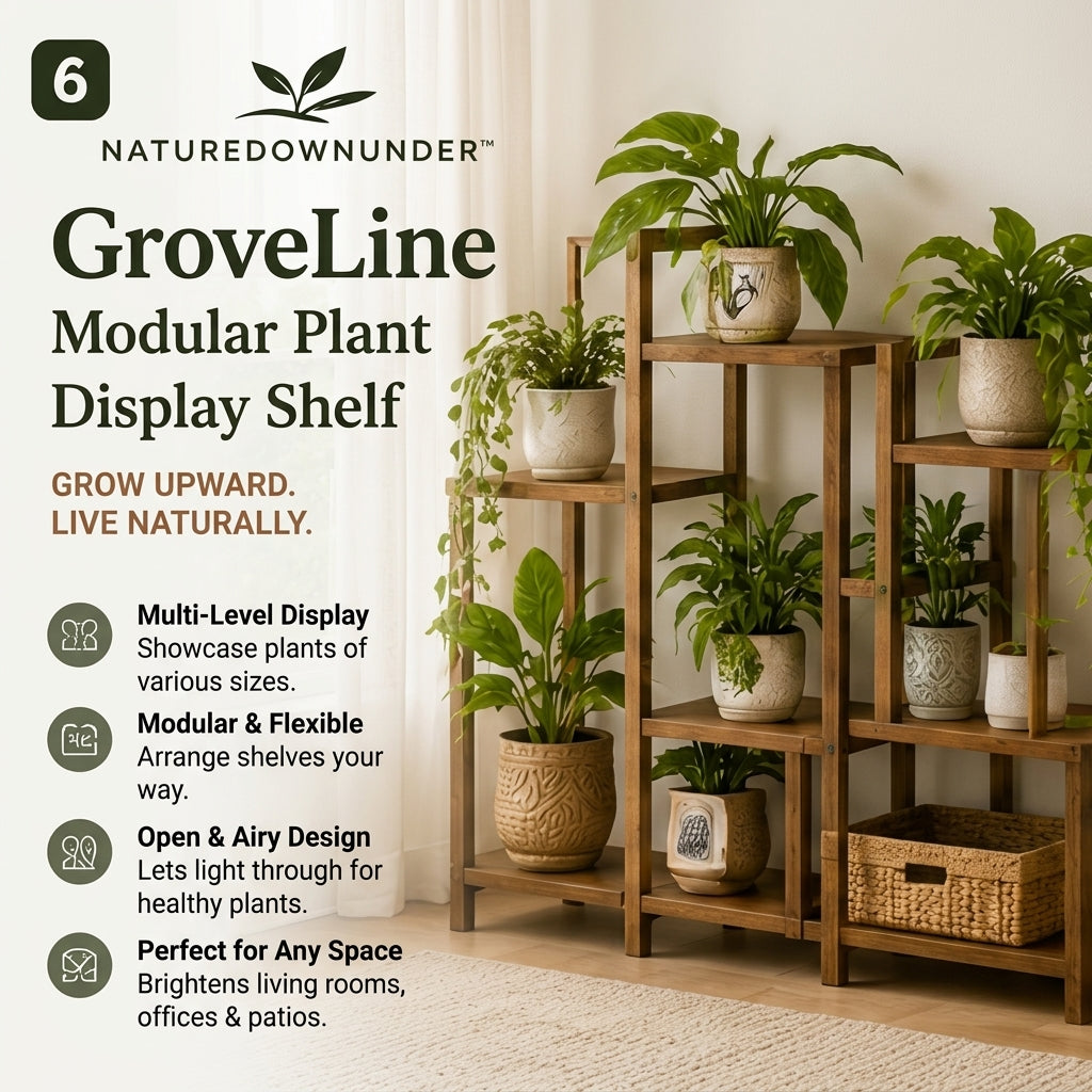𝑵𝒂𝒕𝒖𝒓𝒆𝒅𝒐𝒘𝒏𝒖𝒏𝒅𝒆𝒓™ GroveLine Modular Plant Display Shelf