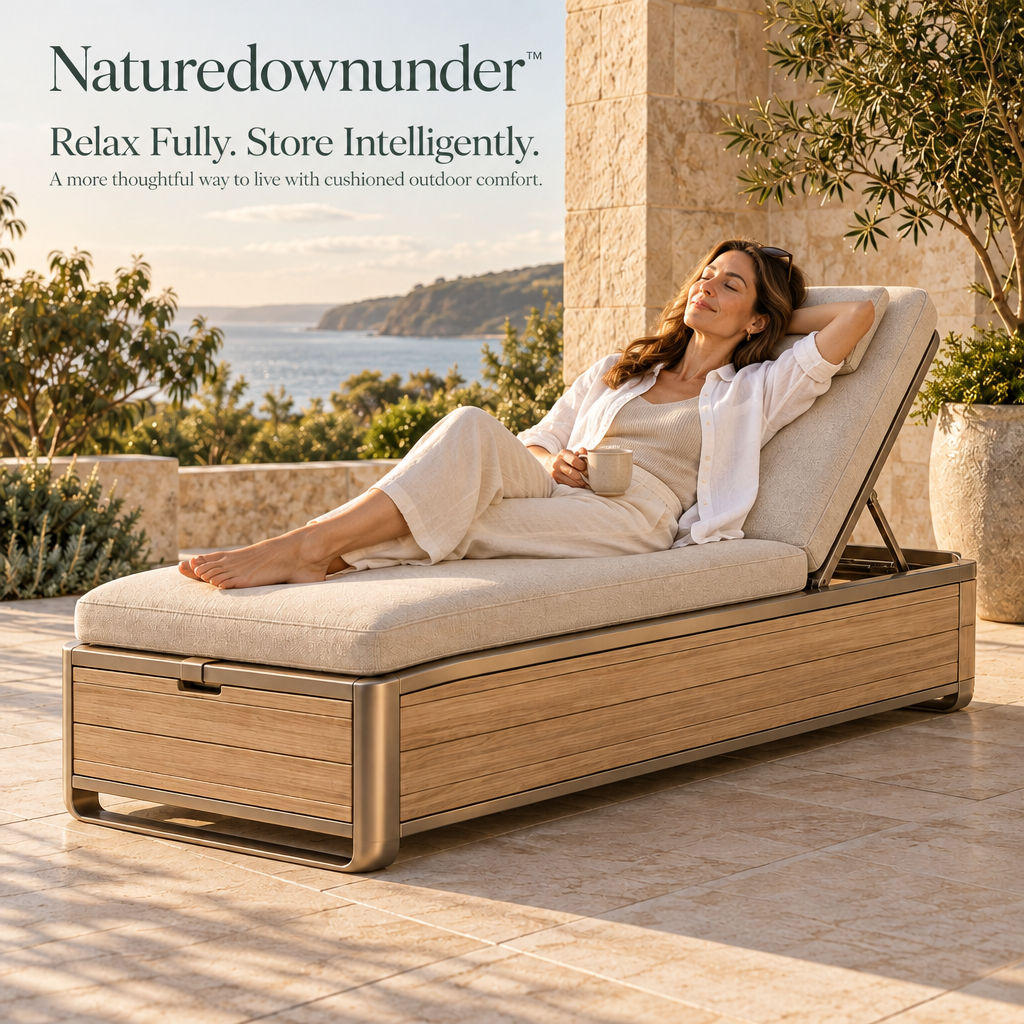 Naturedownunder™ FoldAway Outdoor Recovery Chaise