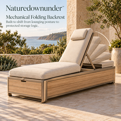 Naturedownunder™ FoldAway Outdoor Recovery Chaise