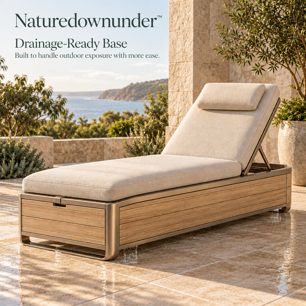 Naturedownunder™ FoldAway Outdoor Recovery Chaise