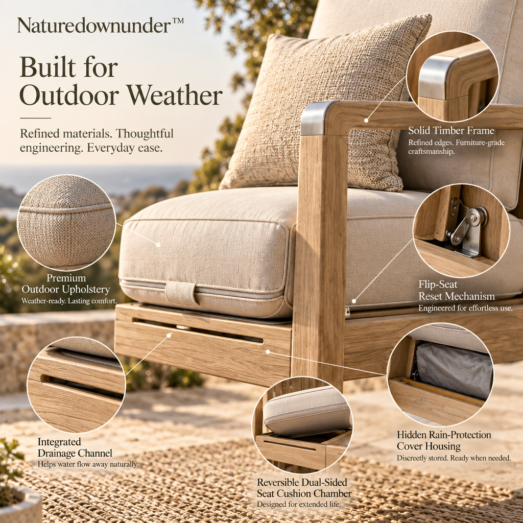 Naturedownunder™ RainReset Outdoor Seating System