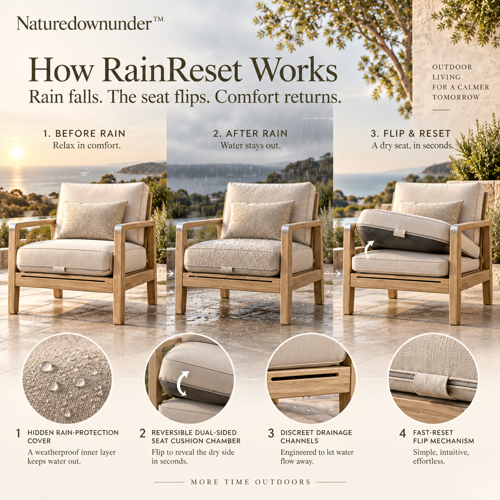 Naturedownunder™ RainReset Outdoor Seating System