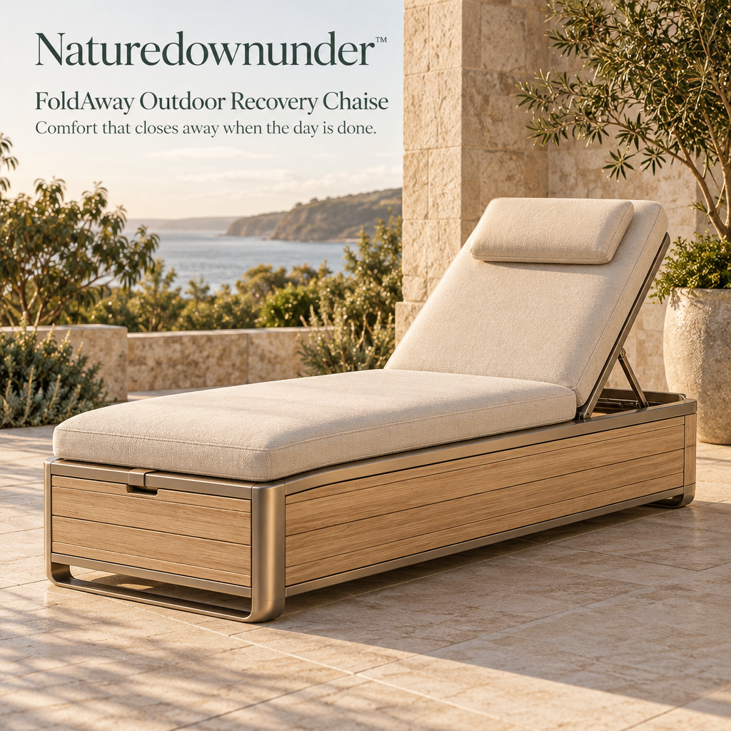 Naturedownunder™ FoldAway Outdoor Recovery Chaise