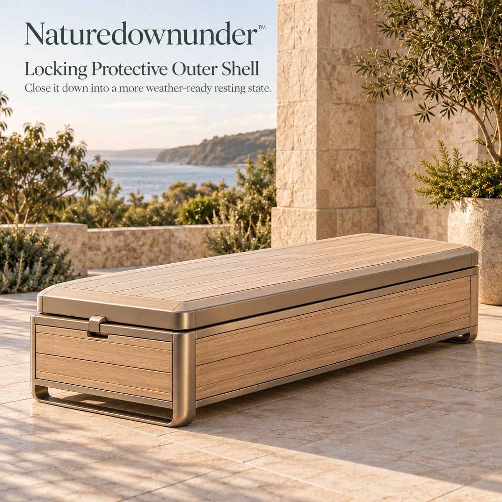 Naturedownunder™ FoldAway Outdoor Recovery Chaise