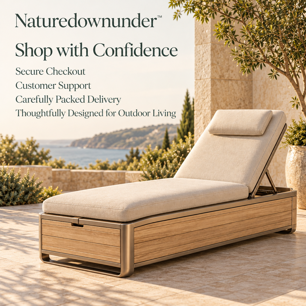 Naturedownunder™ FoldAway Outdoor Recovery Chaise