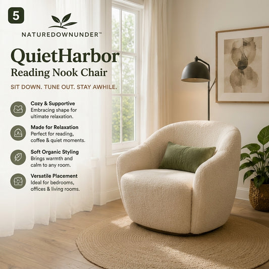 𝑵𝒂𝒕𝒖𝒓𝒆𝒅𝒐𝒘𝒏𝒖𝒏𝒅𝒆𝒓™ QuietHarbor Reading Nook Chair